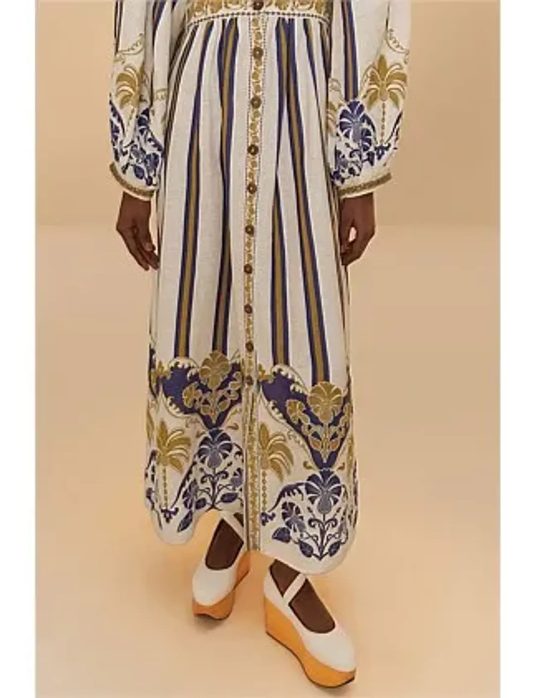 Farm Rio Pineapple Deco Maxi Dress Size 18/L for rent on The Volte - main image