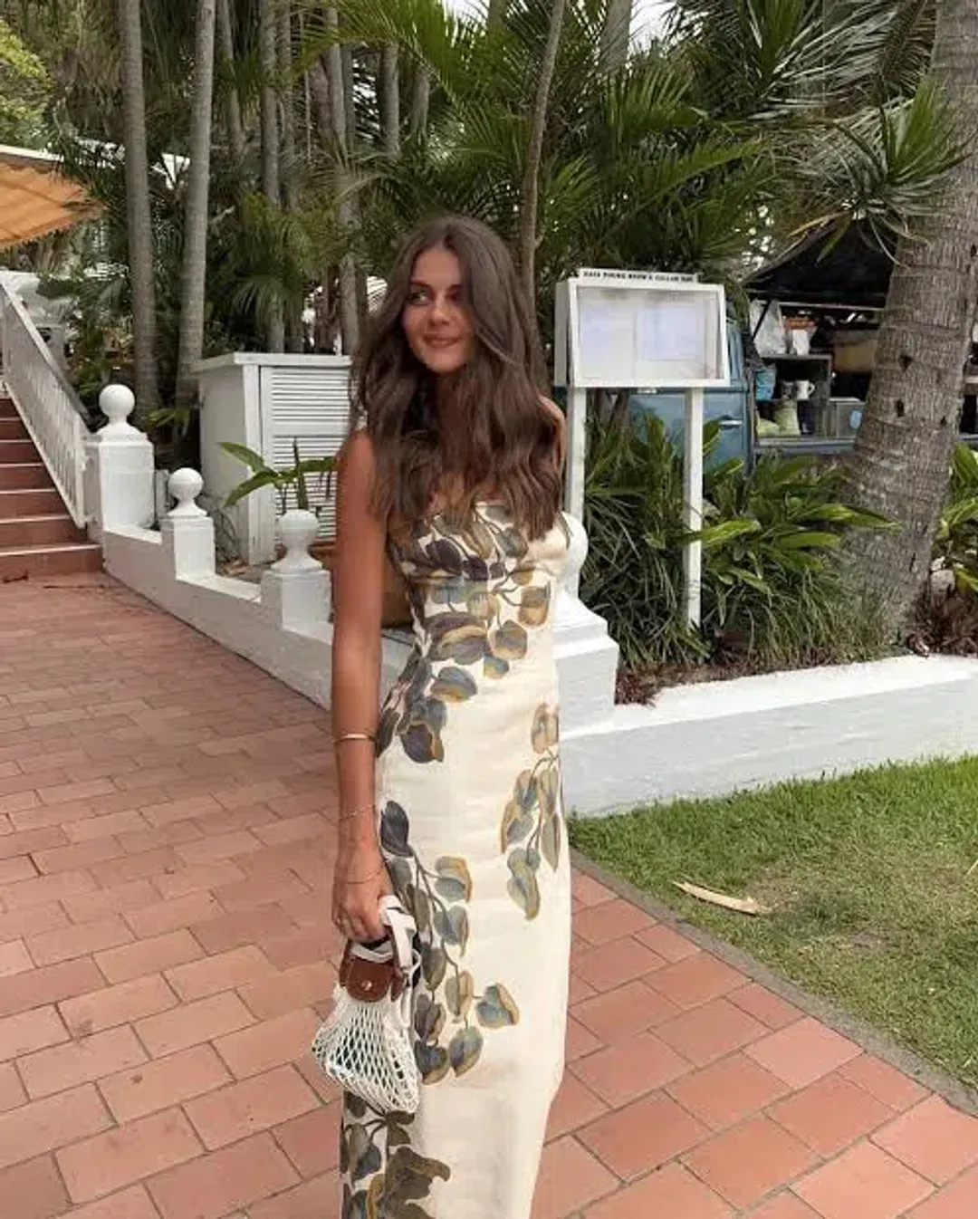 SIR Evalita Column Dress Midi Pine Valley Size AU 10 for rent on The Volte - main image