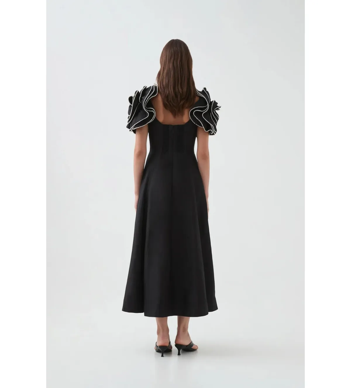 Aje Twyla Midi Dress Black Size AU 10 - Image 5