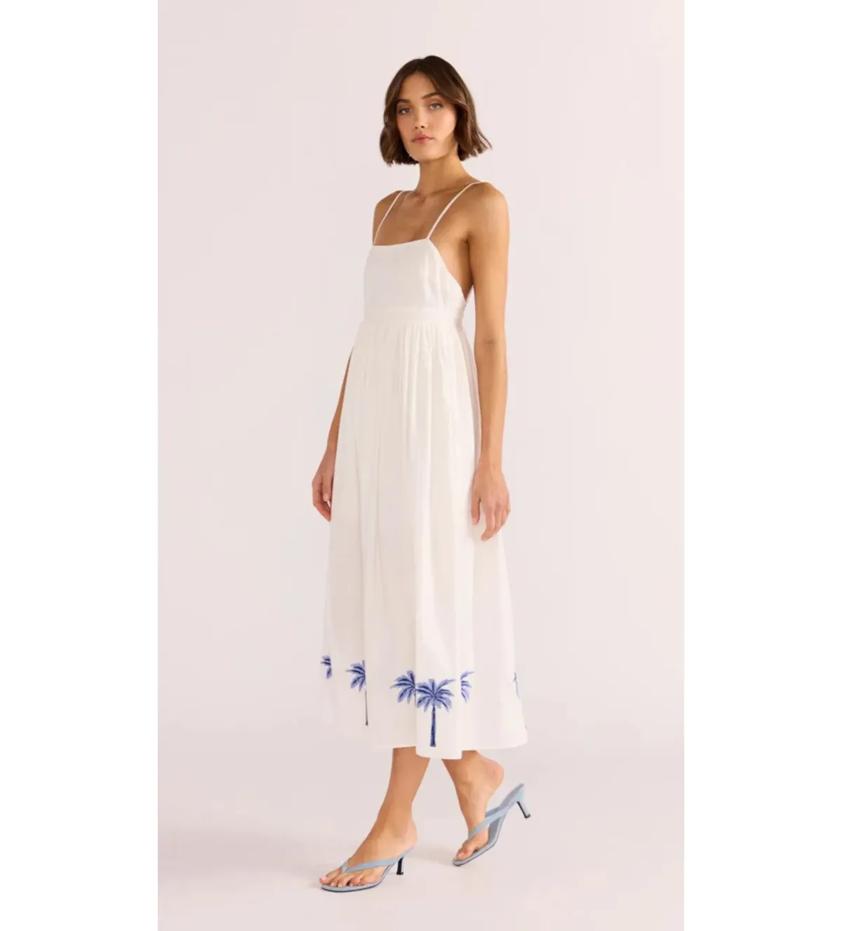 Minkpink Isadora Embroidered Midi Dress White Size 6 - Image 1