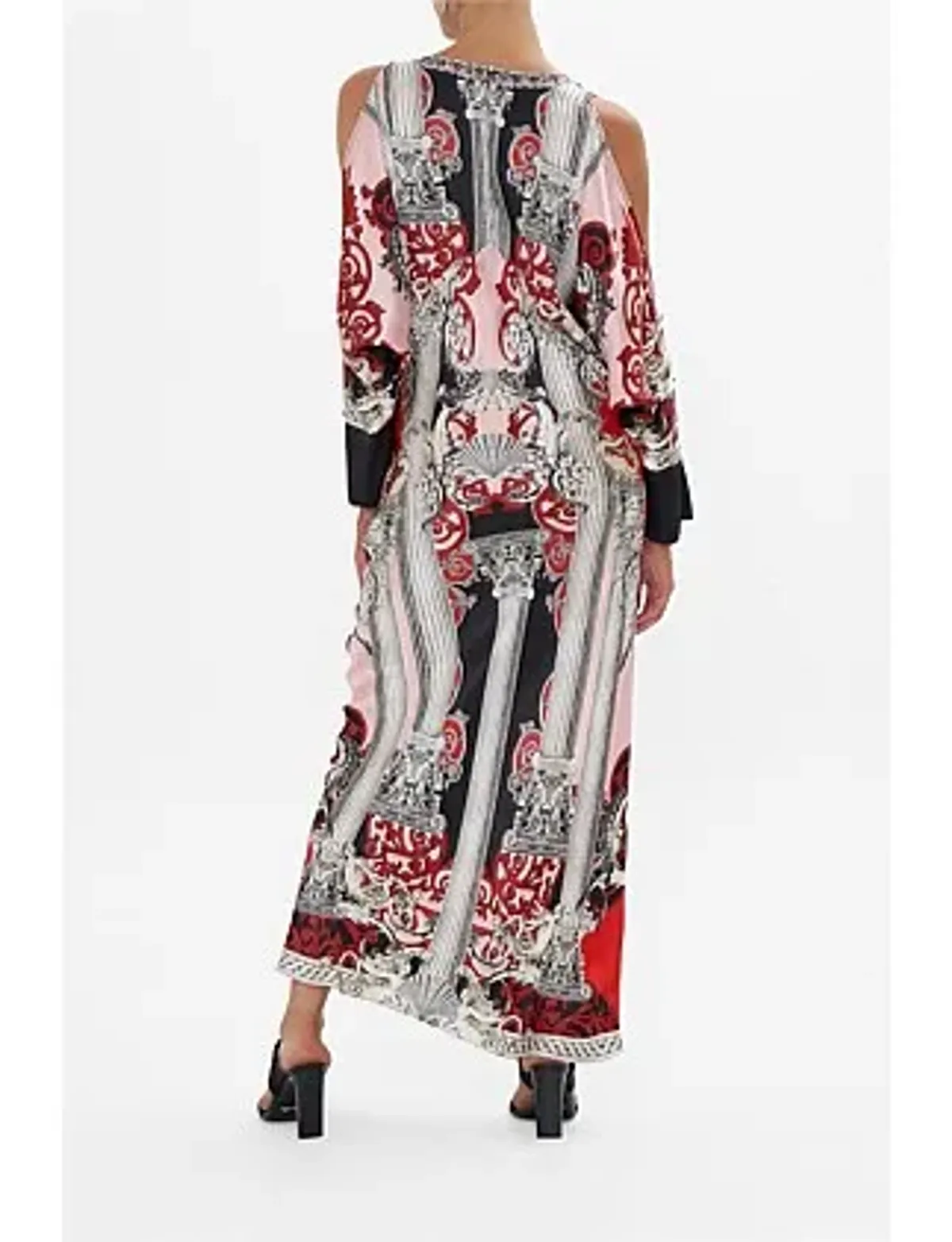 Camilla Plunge Neck Draped Shoulder Dress Size 16/XL - Image 7