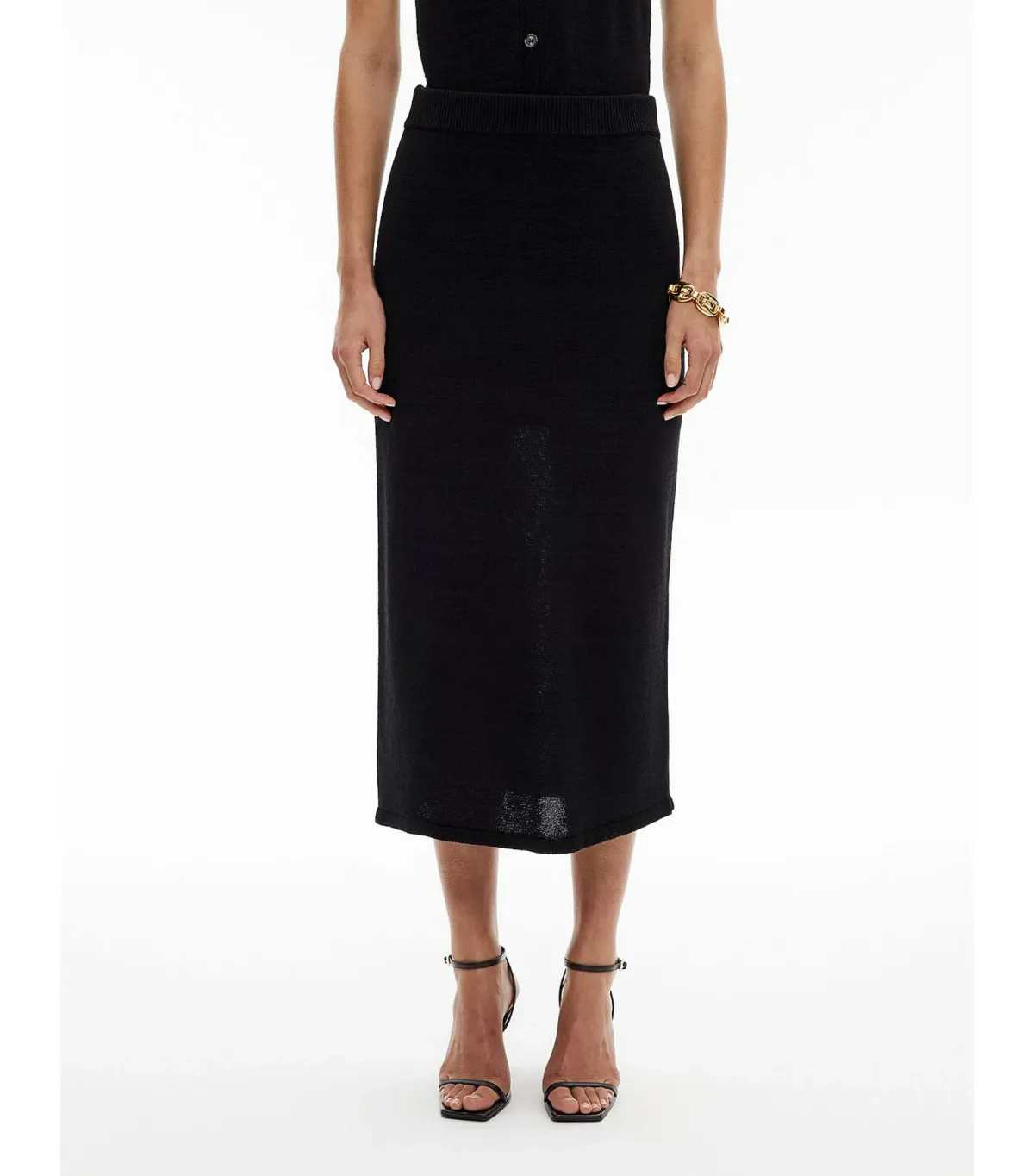 Witchery Knit Maxi Skirt Black Size - Image 4