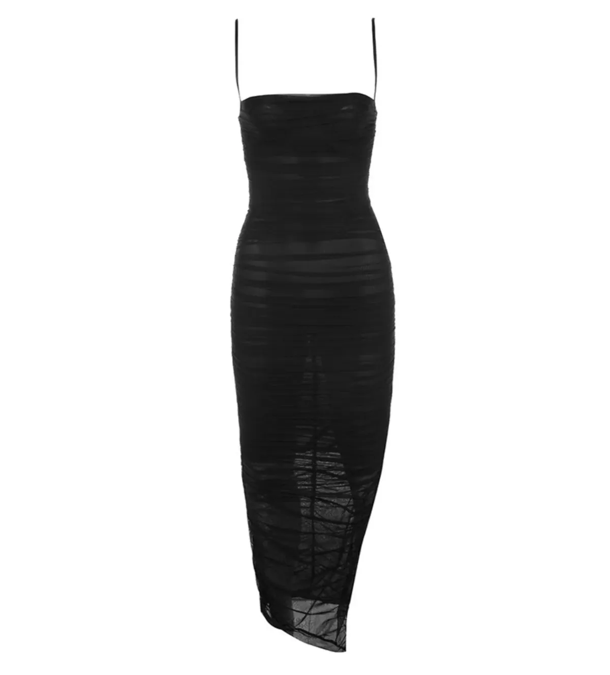 House of CB Fornarina Organza Mesh Maxi Dress Black Size AU 12 - Image 6
