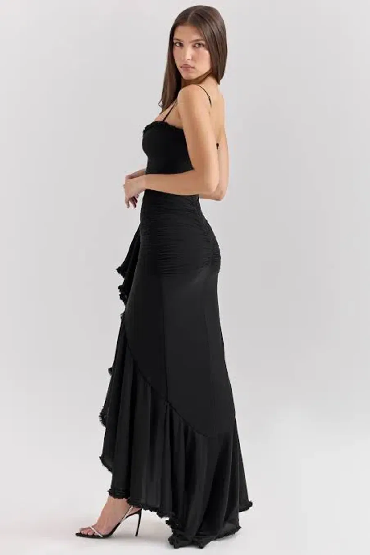 House of Cb Gabbi Black Maxi Dress Size 8 - Image 2