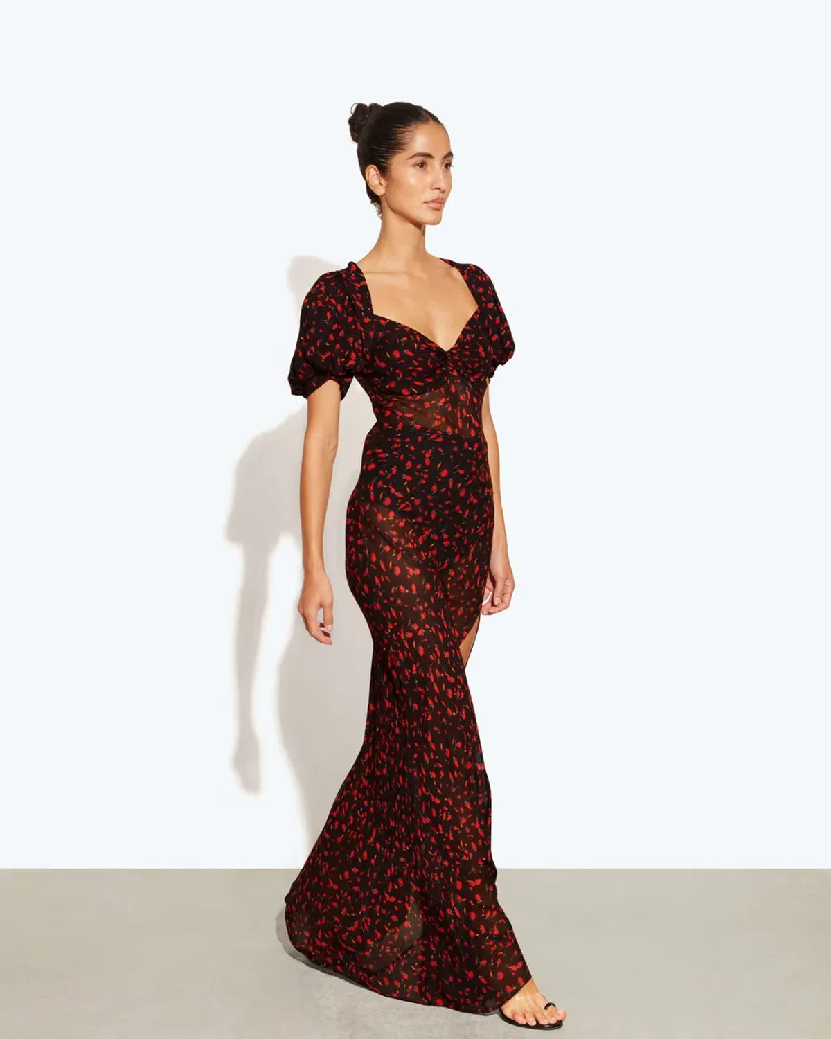 Rat & Boa Magnolia Floral Dress Black Floral Size XS/AU 6 - Image 4