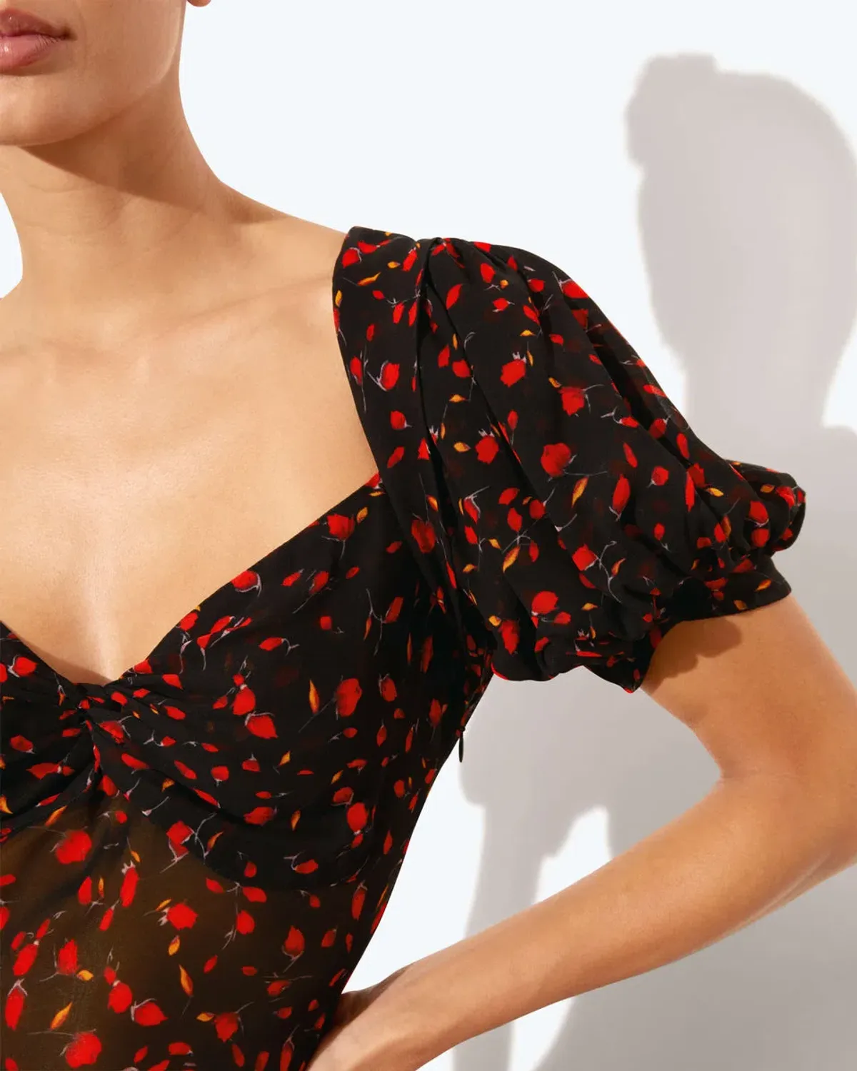 Rat & Boa Magnolia Floral Dress Black Floral Size XS/AU 6 - Image 5