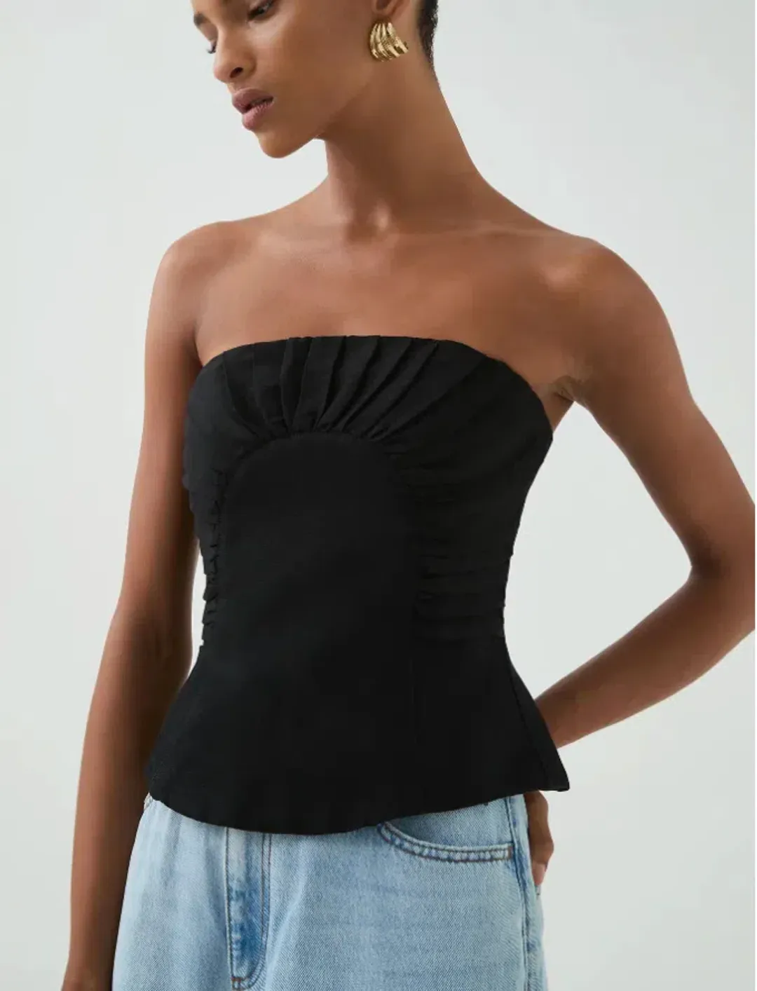 Aje Otta Bustier Black Size 6  for rent on The Volte - main image