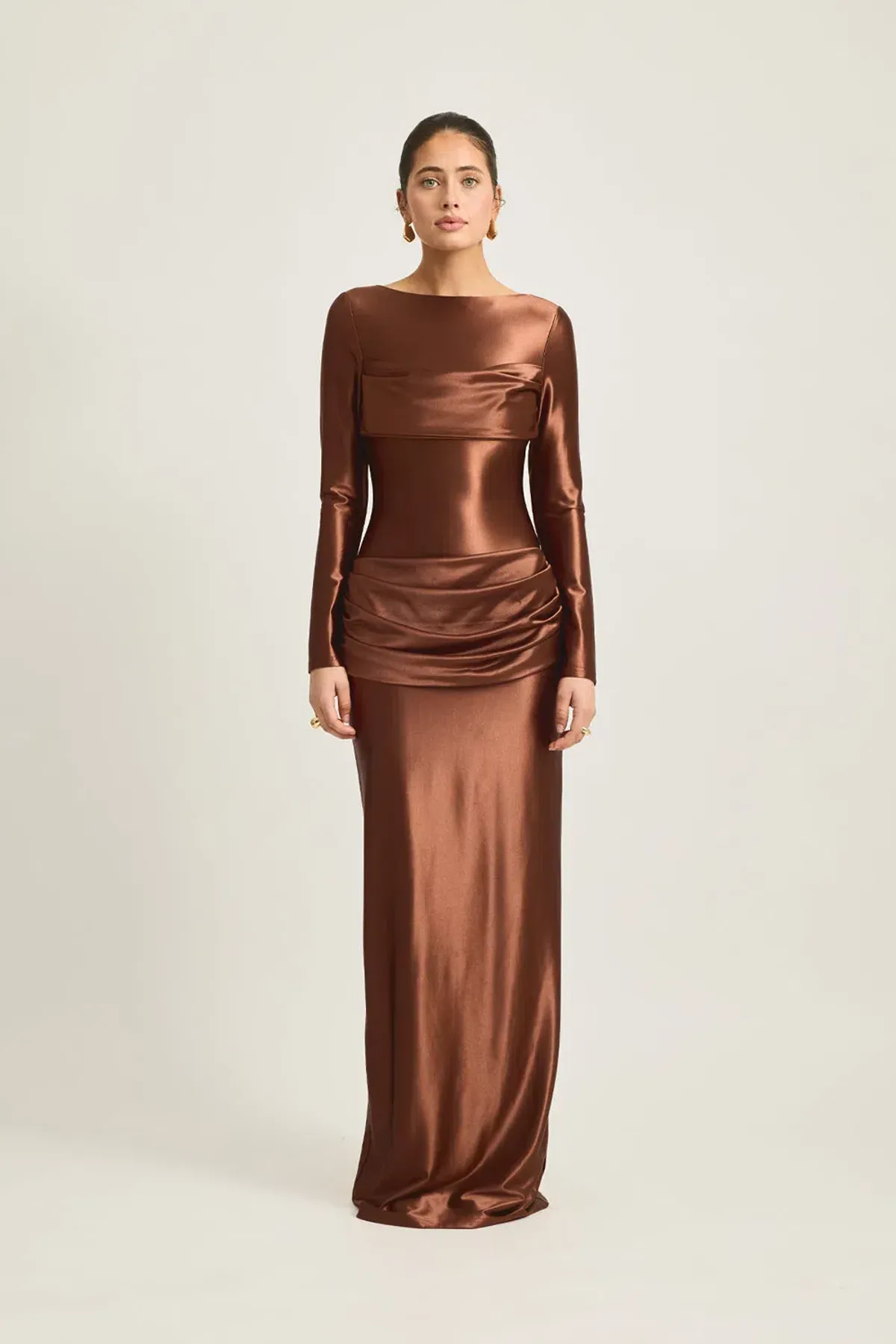 Tojha Hadleigh Maxi Dress Brown Size 10 - Image 1