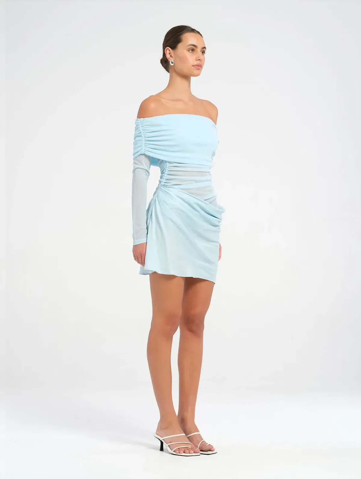 BENNI Luca Mini Dress in Ice Blue Size 8 / AU 8 - Image 2
