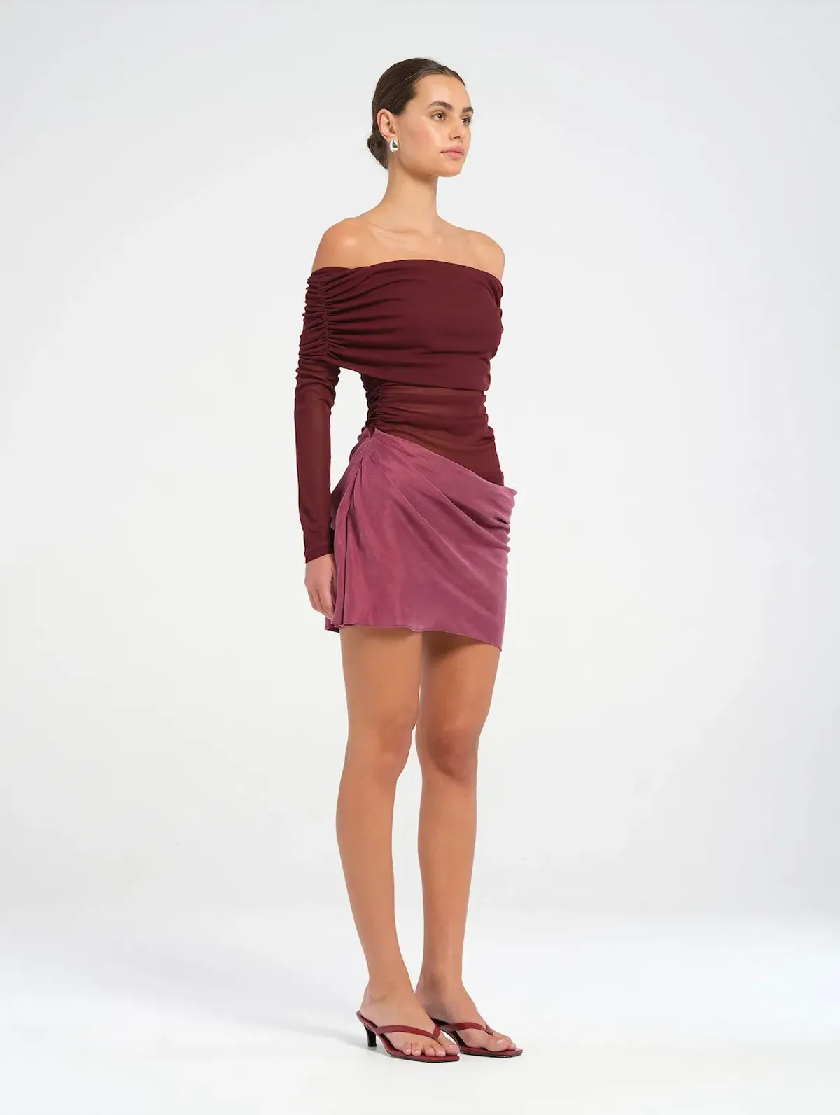 Benni Luca Mini Dress in Plum Size 8 / AU 8 - Image 2