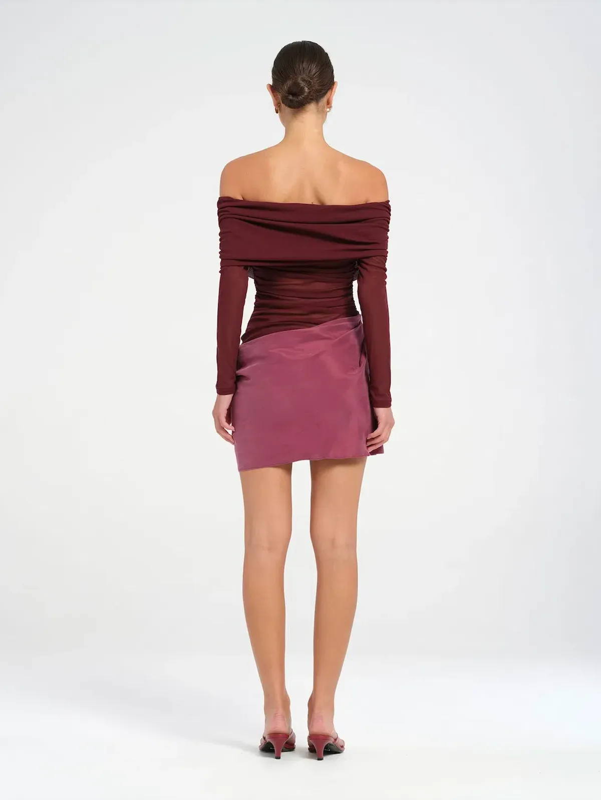 Benni Luca Mini Dress in Plum Size 8 / AU 8 - Image 3