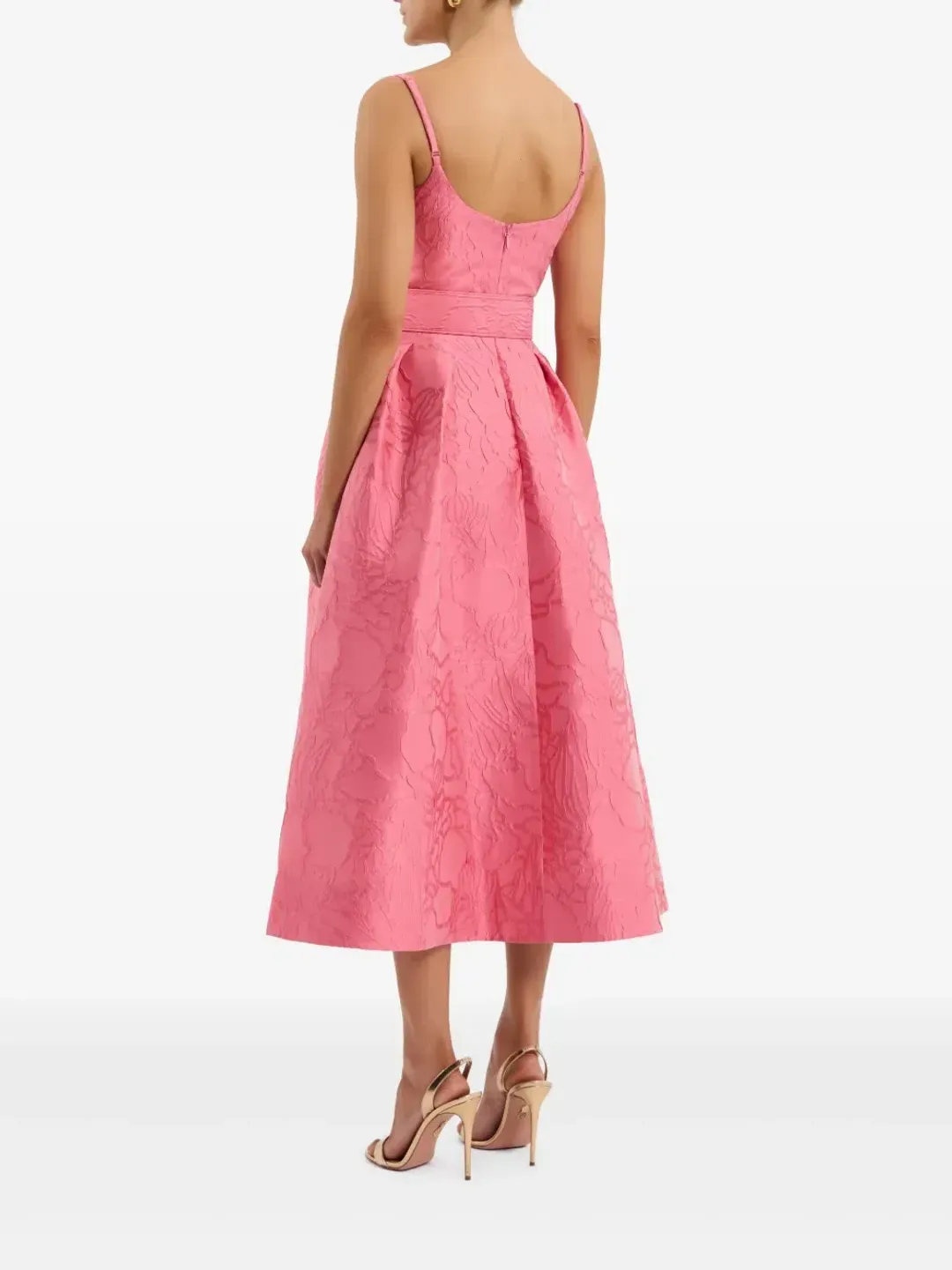 Rebecca Vallance Petra Midi Dress in Pink Size 8 for rent on The Volte - main image