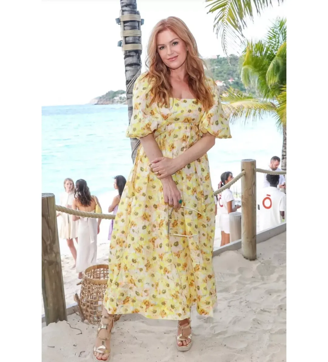 Zimmermann Lightburst Cut Out Midi Dress Yellow Size 2/Au 12  for rent on The Volte - main image