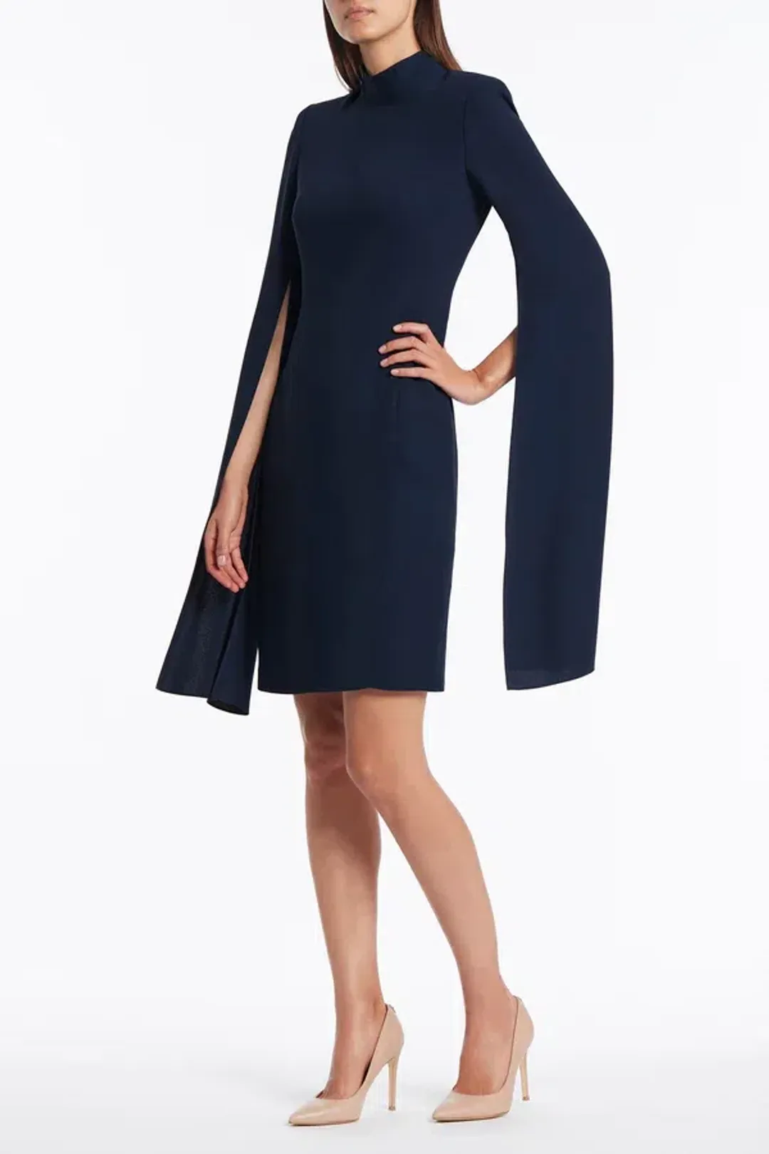 Carla Zampatti Celebration Dress Mini Navy Size AU 8 for rent on The Volte - main image