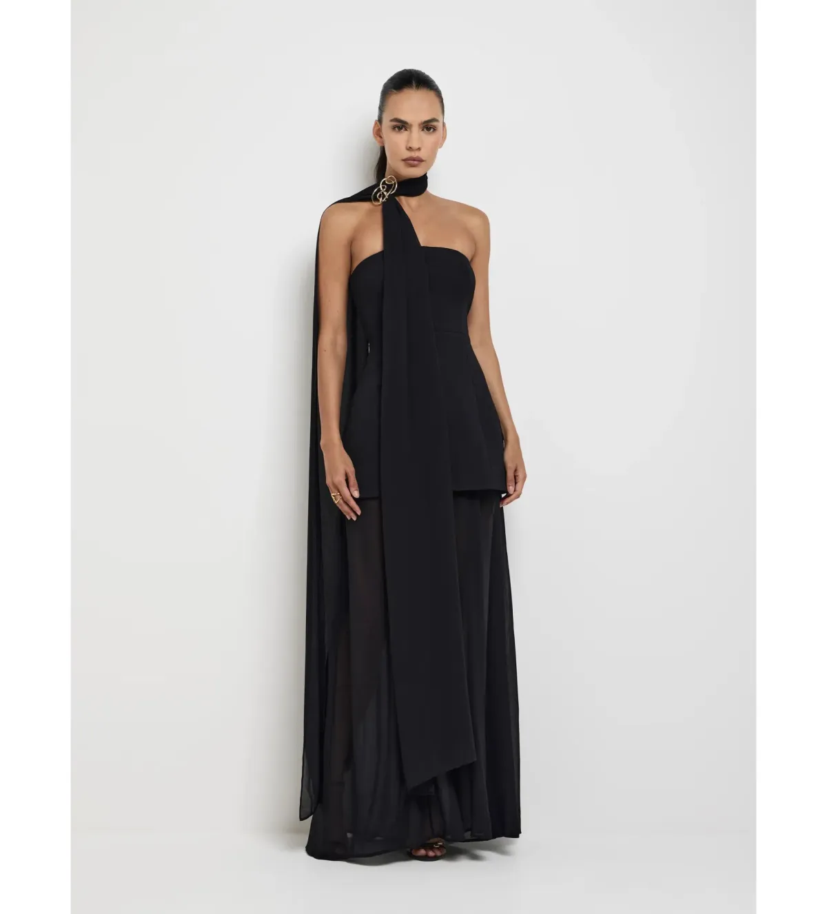 Sheike Marissa Maxi Dress Black Size AU 8 - Image 2