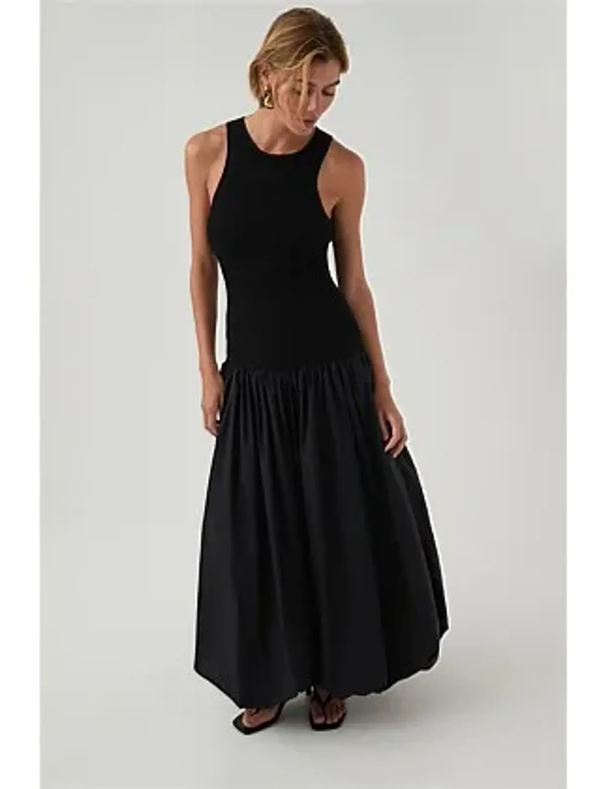 Havana Bubble Midi Dress Black Size 8/S - Image 9