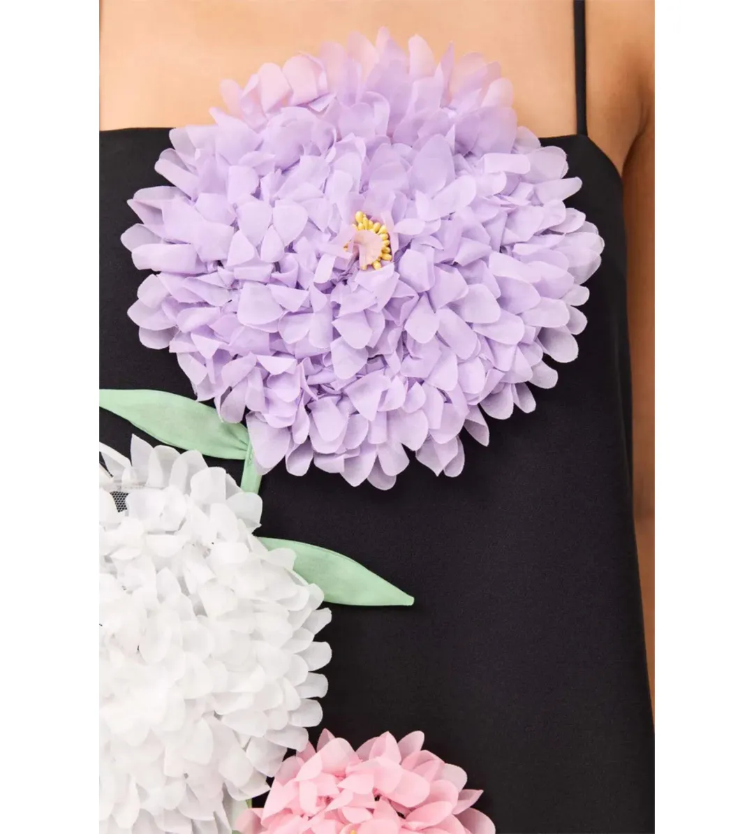 Elliatt Buttercup Embroidered Maxi Dress Black Size AU 12 for rent on The Volte - main image