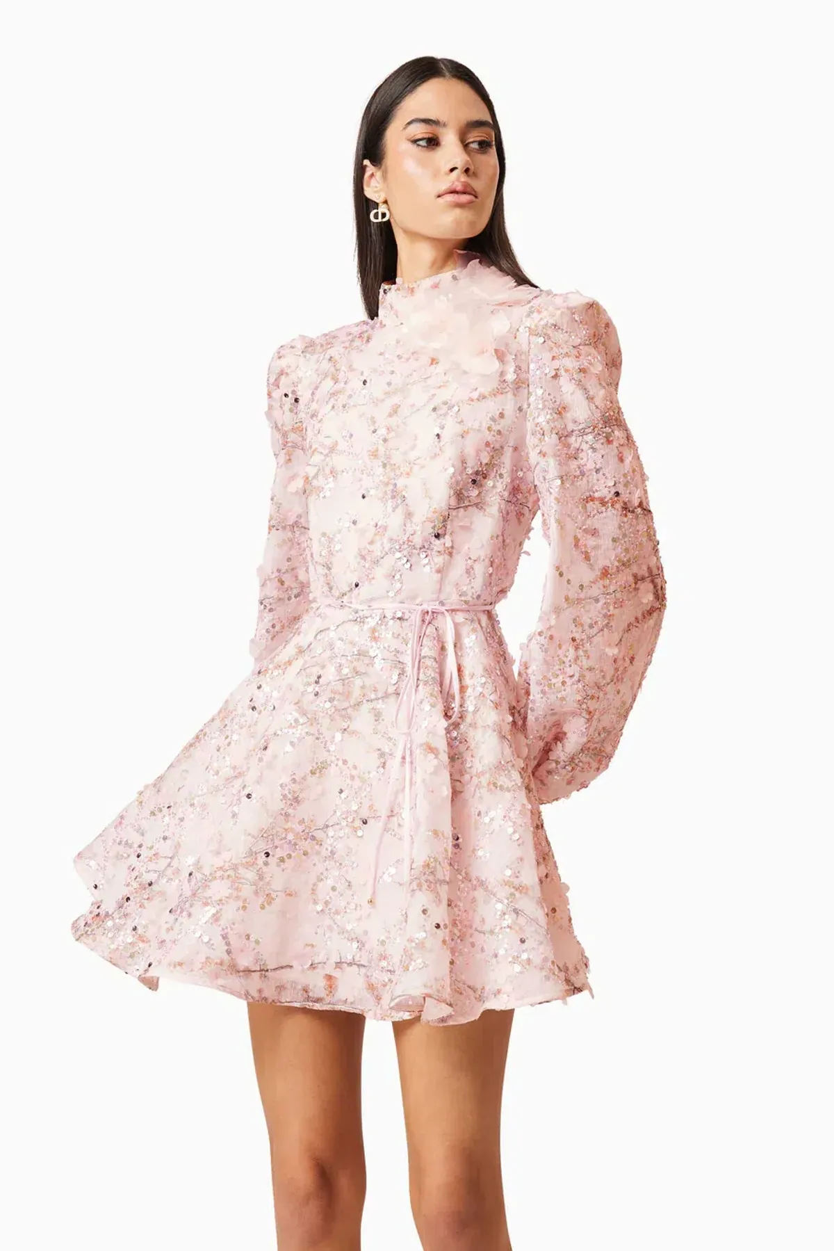 Elliatt Regina Long Sleeve Dress Pink Size 10 - Image 2