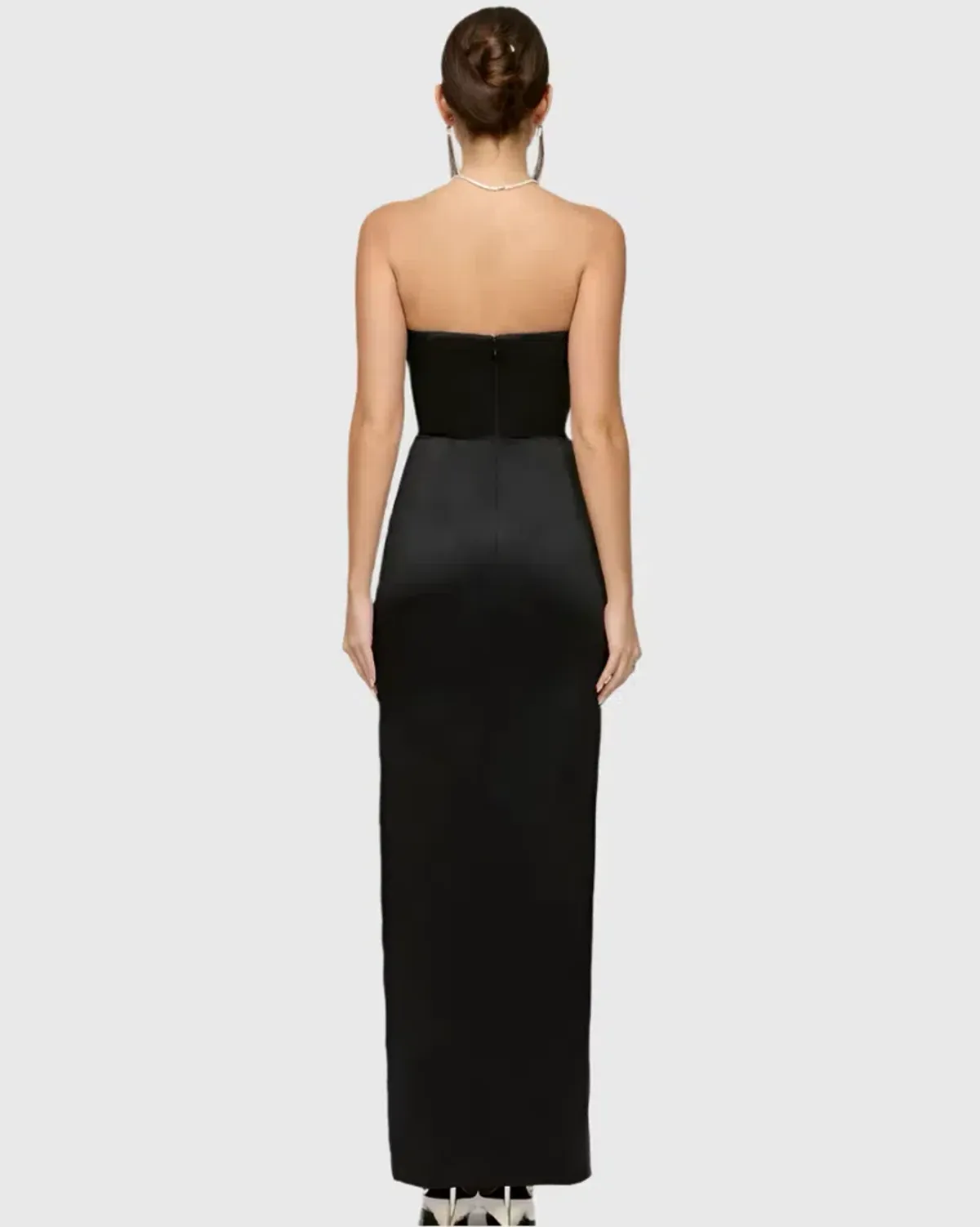 House of CB Adrienne Corset Dress Maxi Black Size AU 8 - Image 2