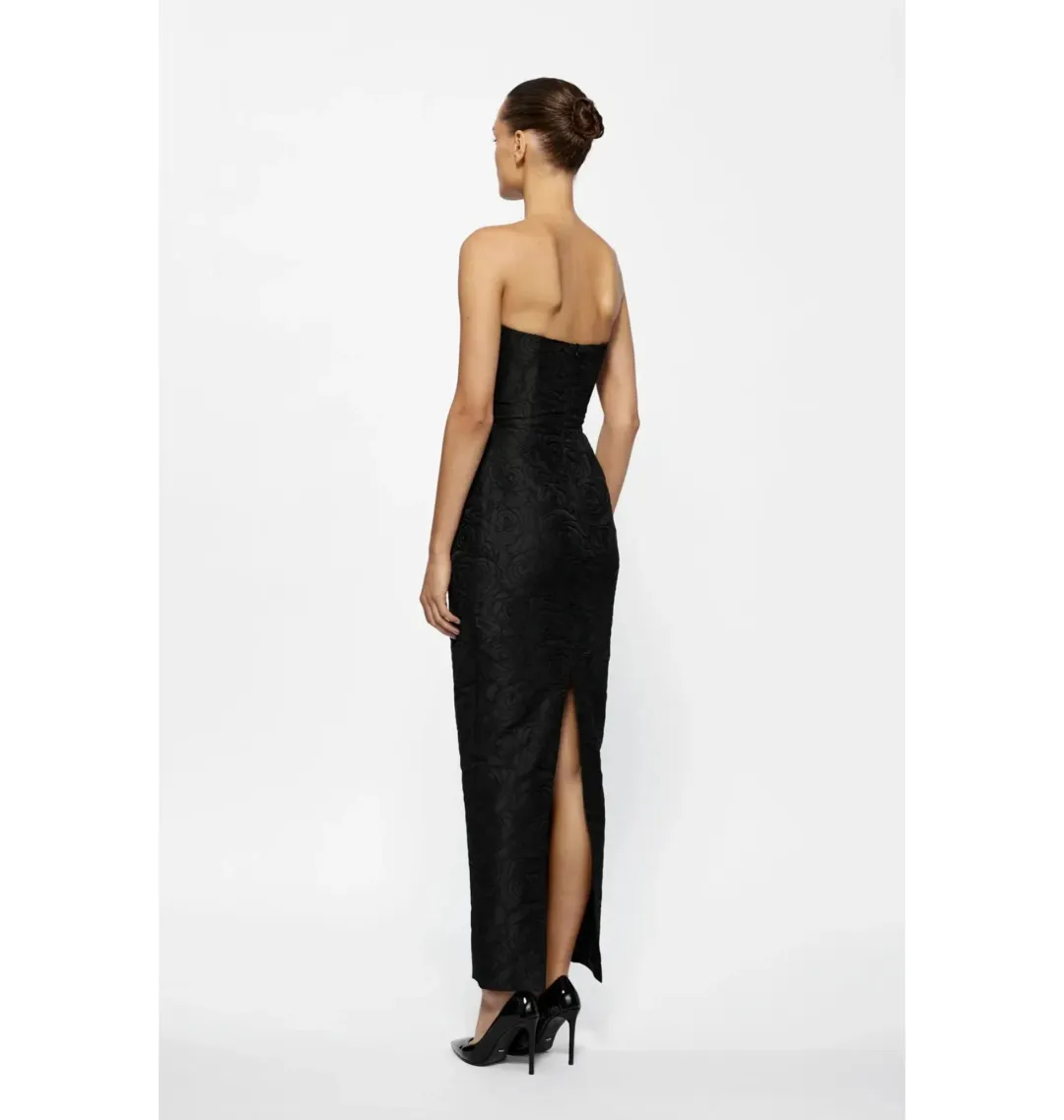 Effie Kats Kiera Midi Dress Black Size 10 for rent on The Volte - main image