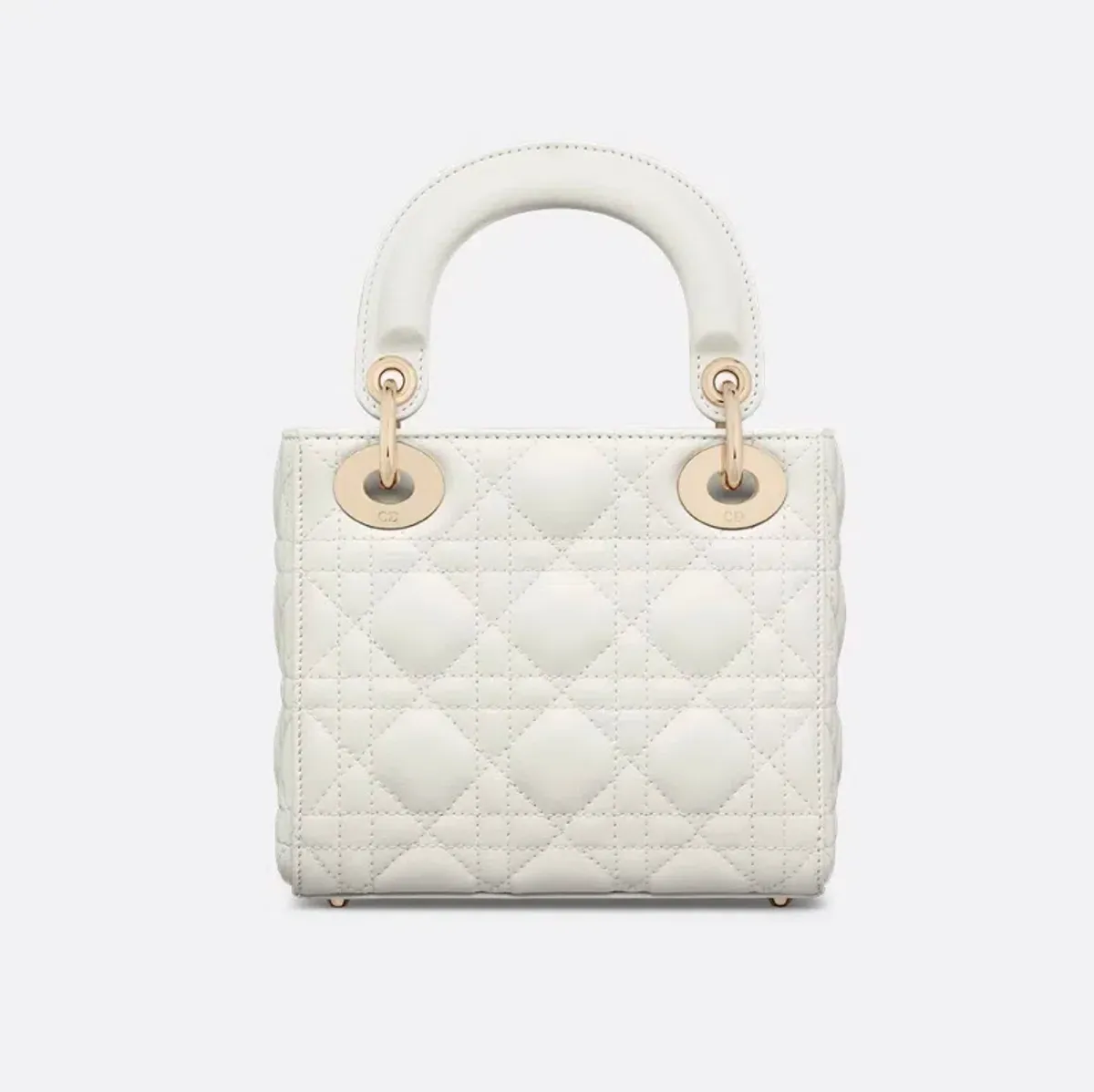 Dior Mini Lady Bag White - Image 2