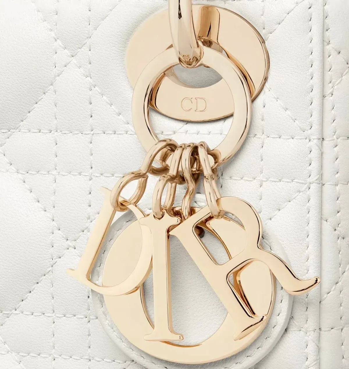 Dior Mini Lady Bag White - Image 6