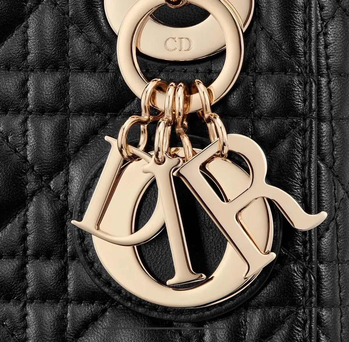 Mini Lady Dior Bag Black Cannage Lambskin - Image 7