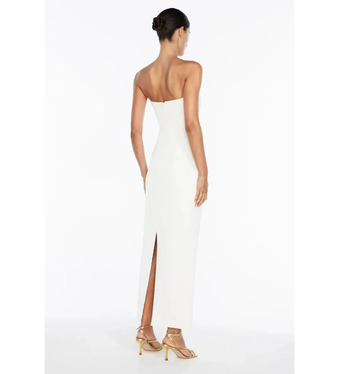 Manning Cartell Fast Forward Strapless Midi Dress in White Size 10 for rent on The Volte - main image