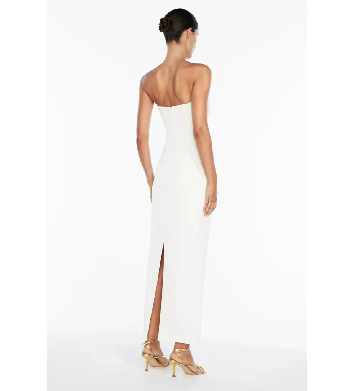 Manning Cartell Fast Forward Strapless Midi Dress in White Size 10 - Image 3