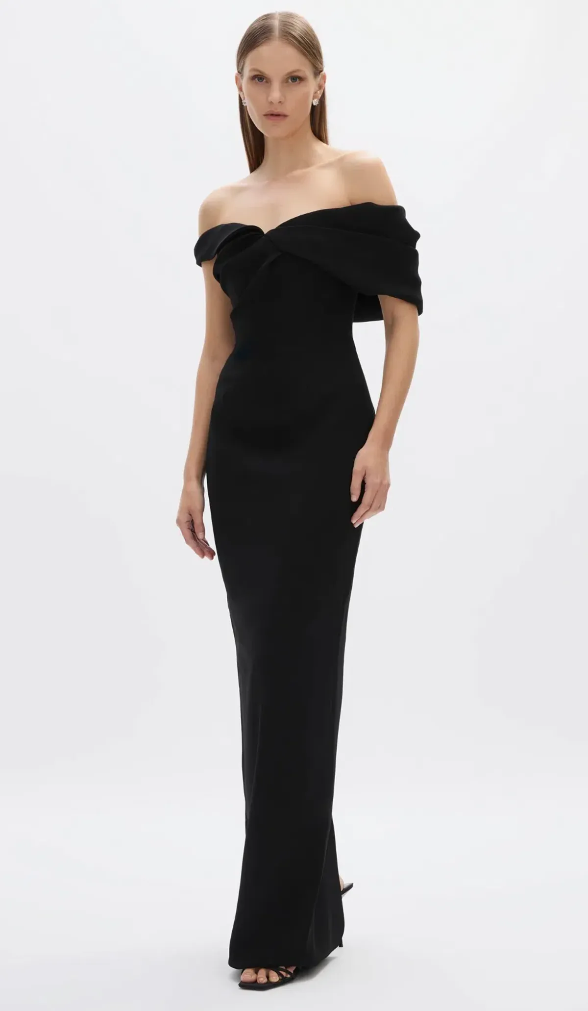 Rachael Gilbert Mattie Full Length Gown Black Size 8 - Image 1