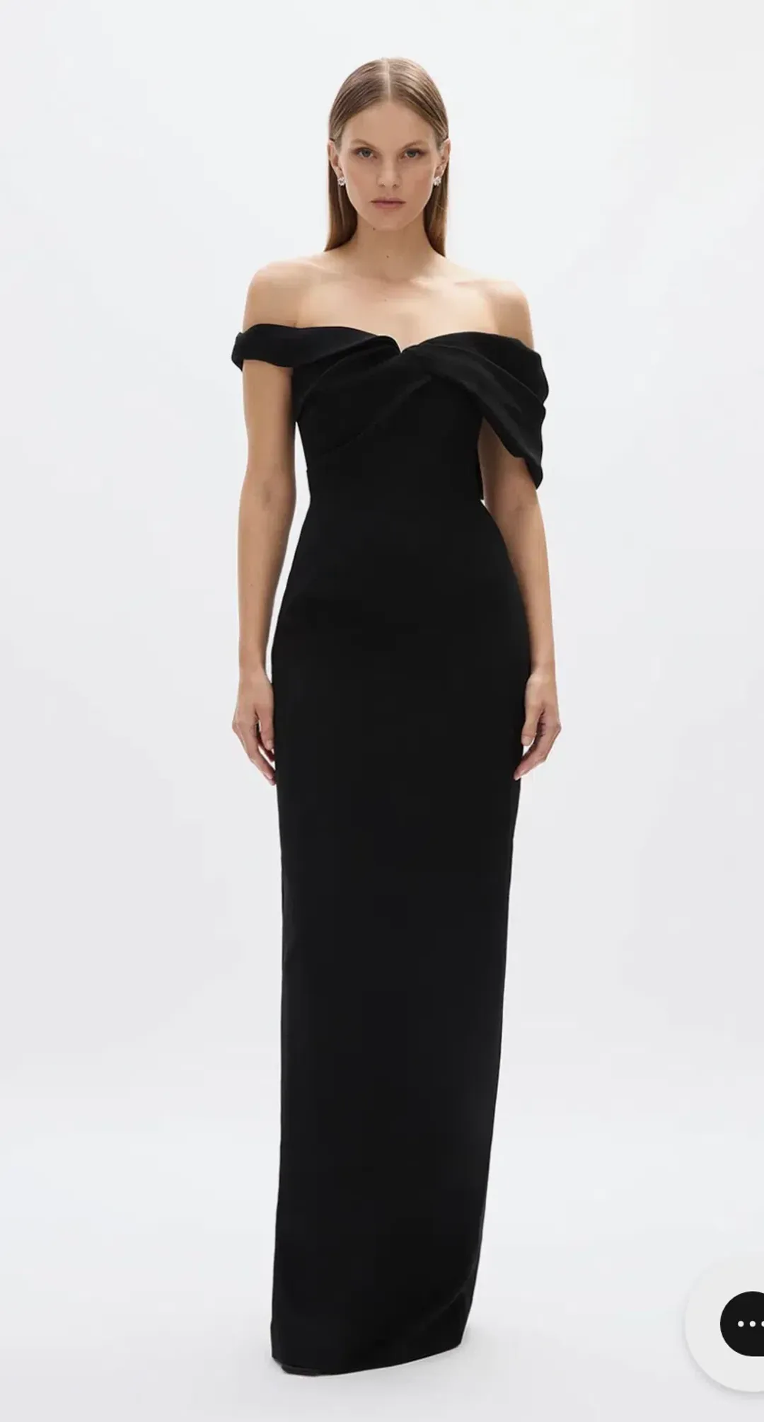 Rachael Gilbert Mattie Full Length Gown Black Size 8 for rent on The Volte - main image