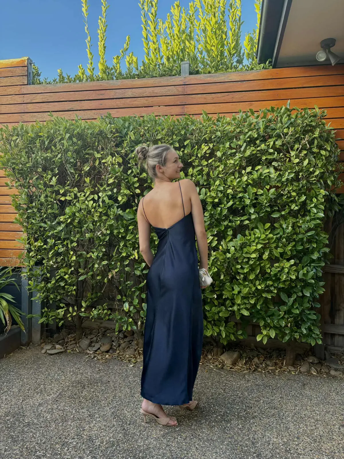 Camilla & Marc Bowery Slip Midi Dress in Navy Size 8 - Image 4