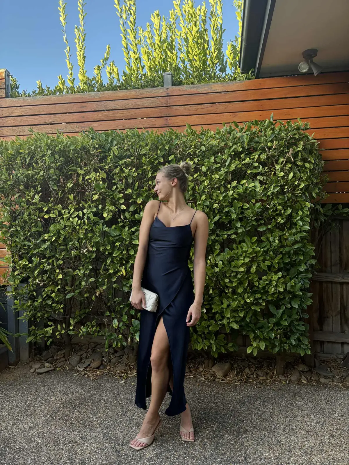 Camilla & Marc Bowery Slip Midi Dress in Navy Size 8 - Image 6