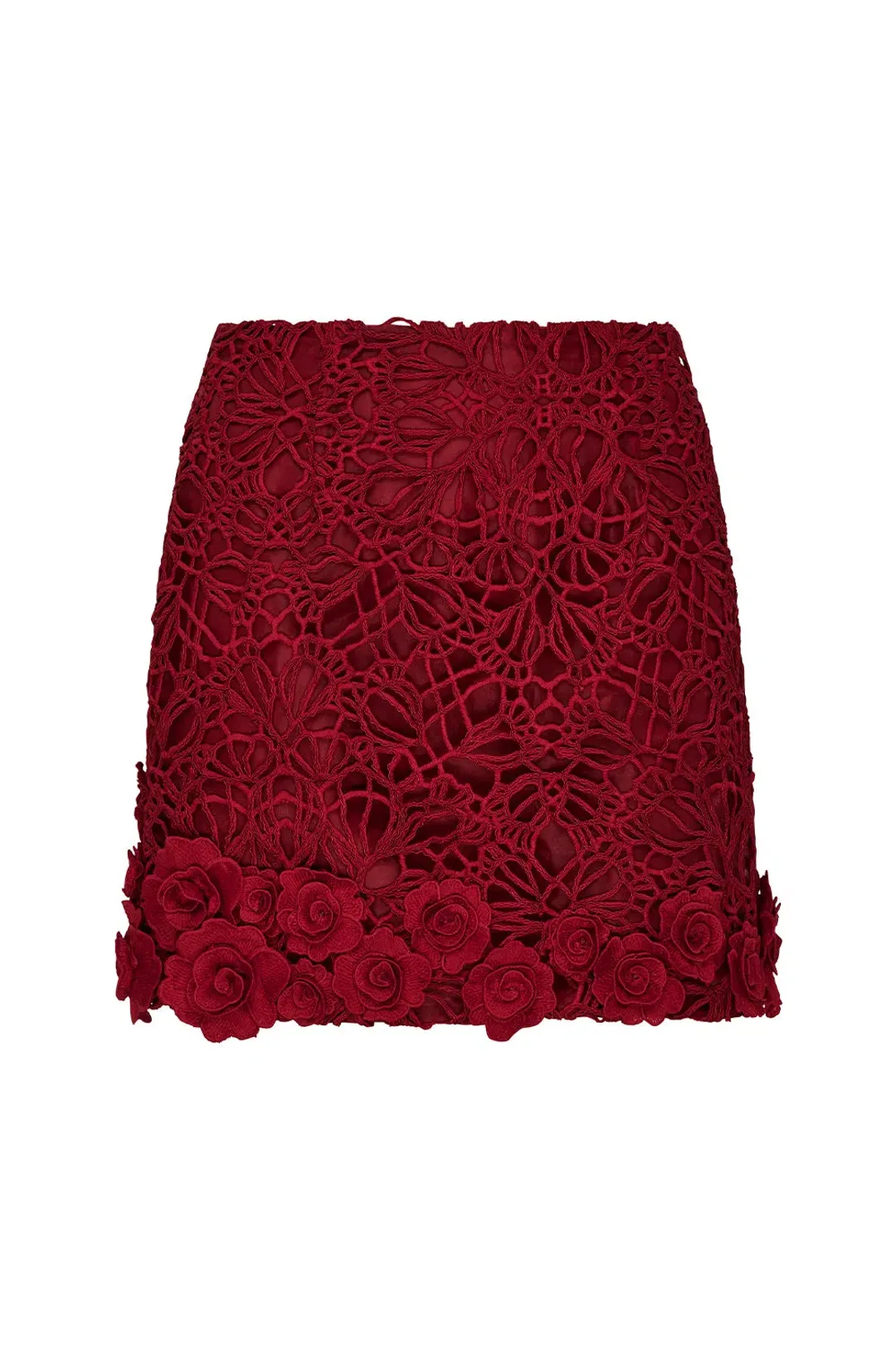 Manning Cartell Tea Ceremony Bustier Size AU 6 and Mini Skirt Size AU 4 Set in Ruby Red for rent on The Volte - main image