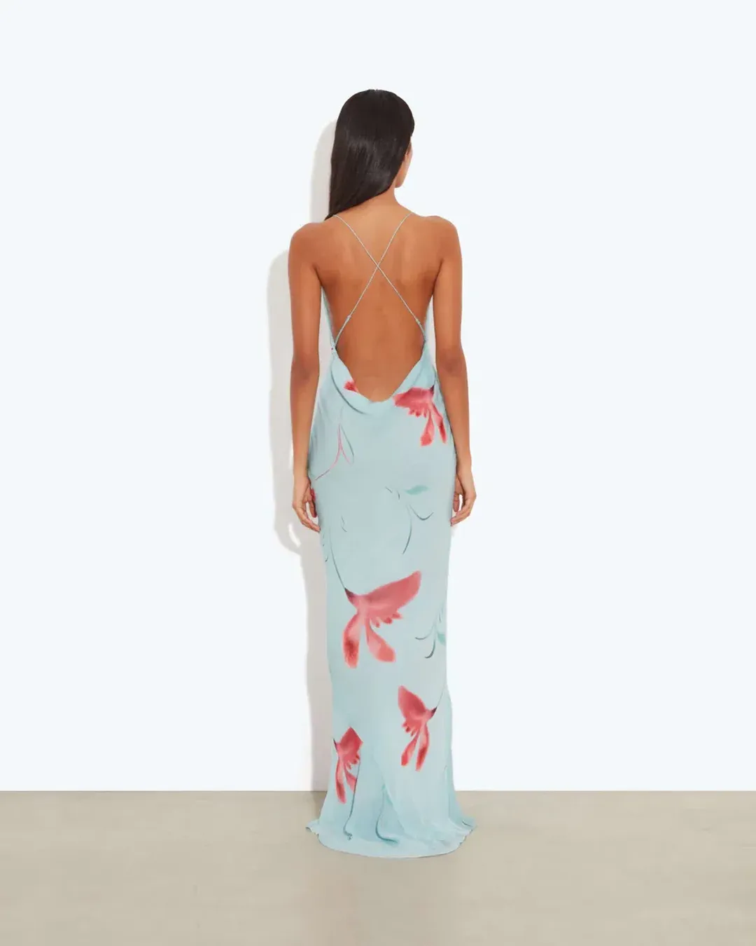 Rat & Boa Vincenza Floral Maxi Dress in Blue Size XS for rent on The Volte - main image