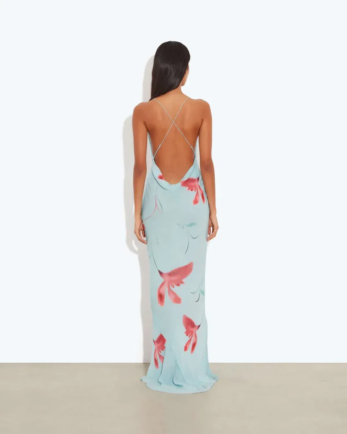 Rat & Boa Vincenza Floral Maxi Dress in Blue Size XS - Image 2