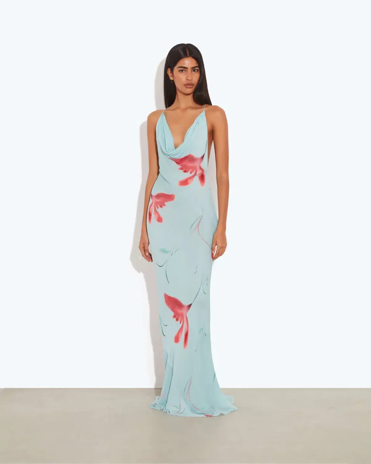 Rat & Boa Vincenza Floral Maxi Dress in Blue Size XS - Image 1