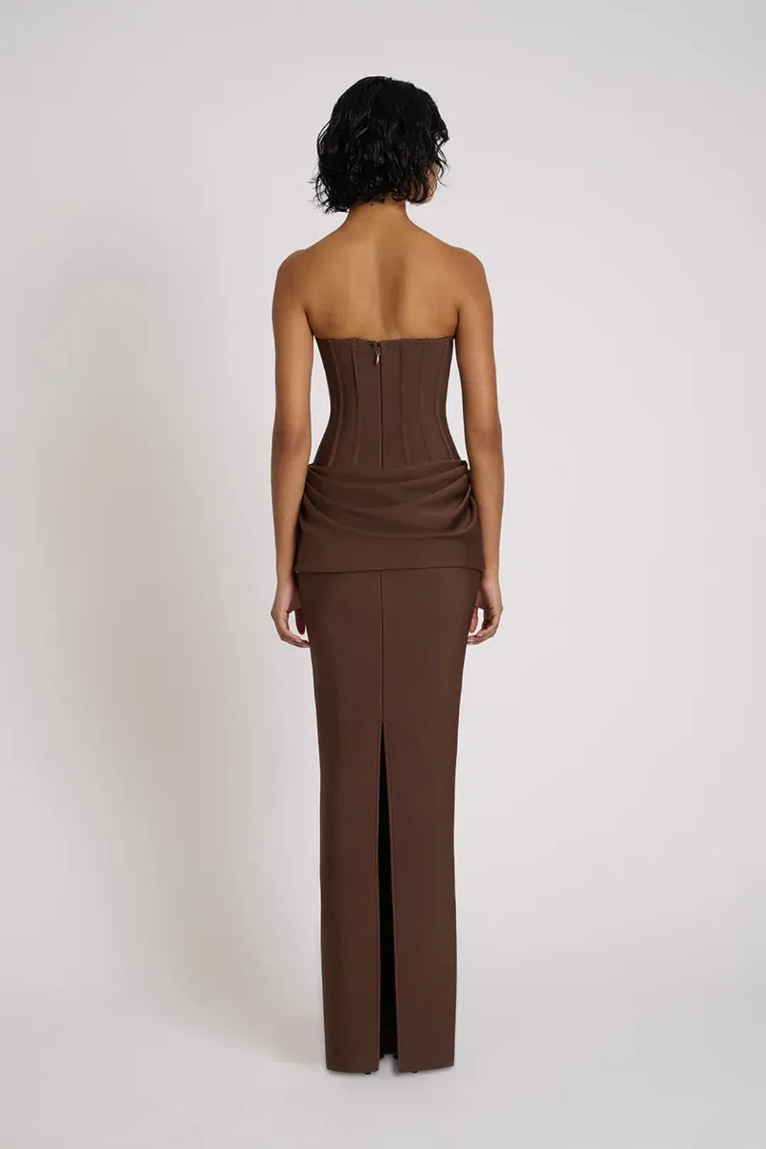 Eliya The Label Hilda Gown Maxi Brown Size AU 8 for rent on The Volte - main image