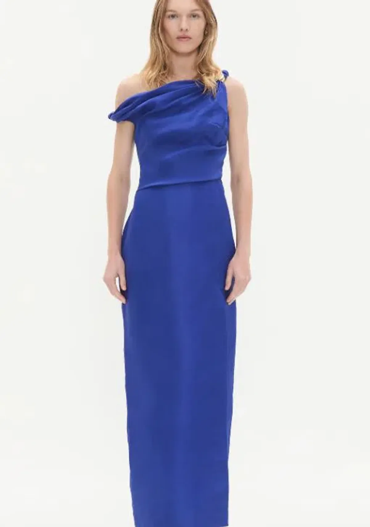 Aje Bridgette Midi Dress Bright Cobalt Size AU 10 - Image 1