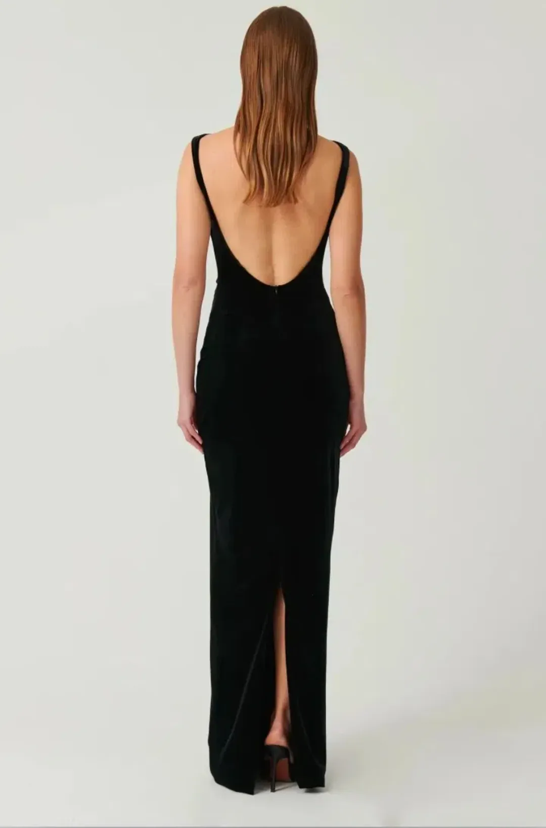Effie Kats Velvet Verona Gown Black Size 10 for rent on The Volte - main image