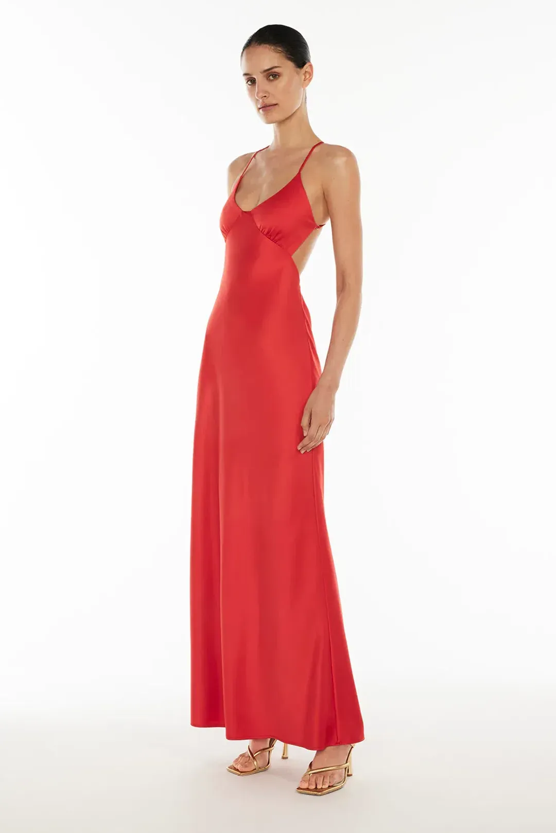 Manning Cartell Saturation Point Slip Maxi Dress Red Size 8 for rent on The Volte - main image