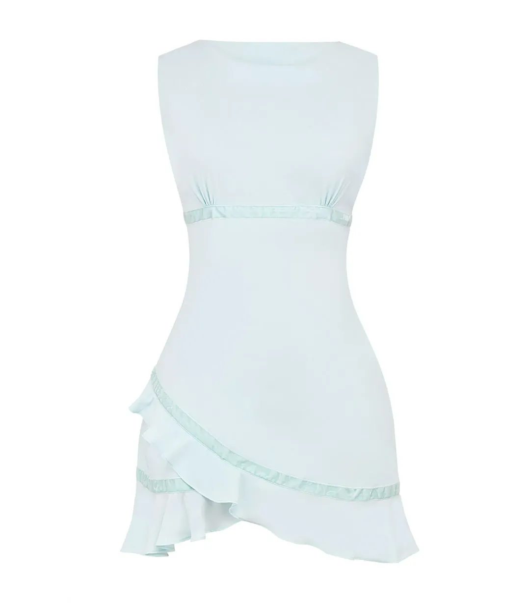 Mistress Rocks Double Wrap Hem Mini Dress Blue Size 10/S for rent on The Volte - main image