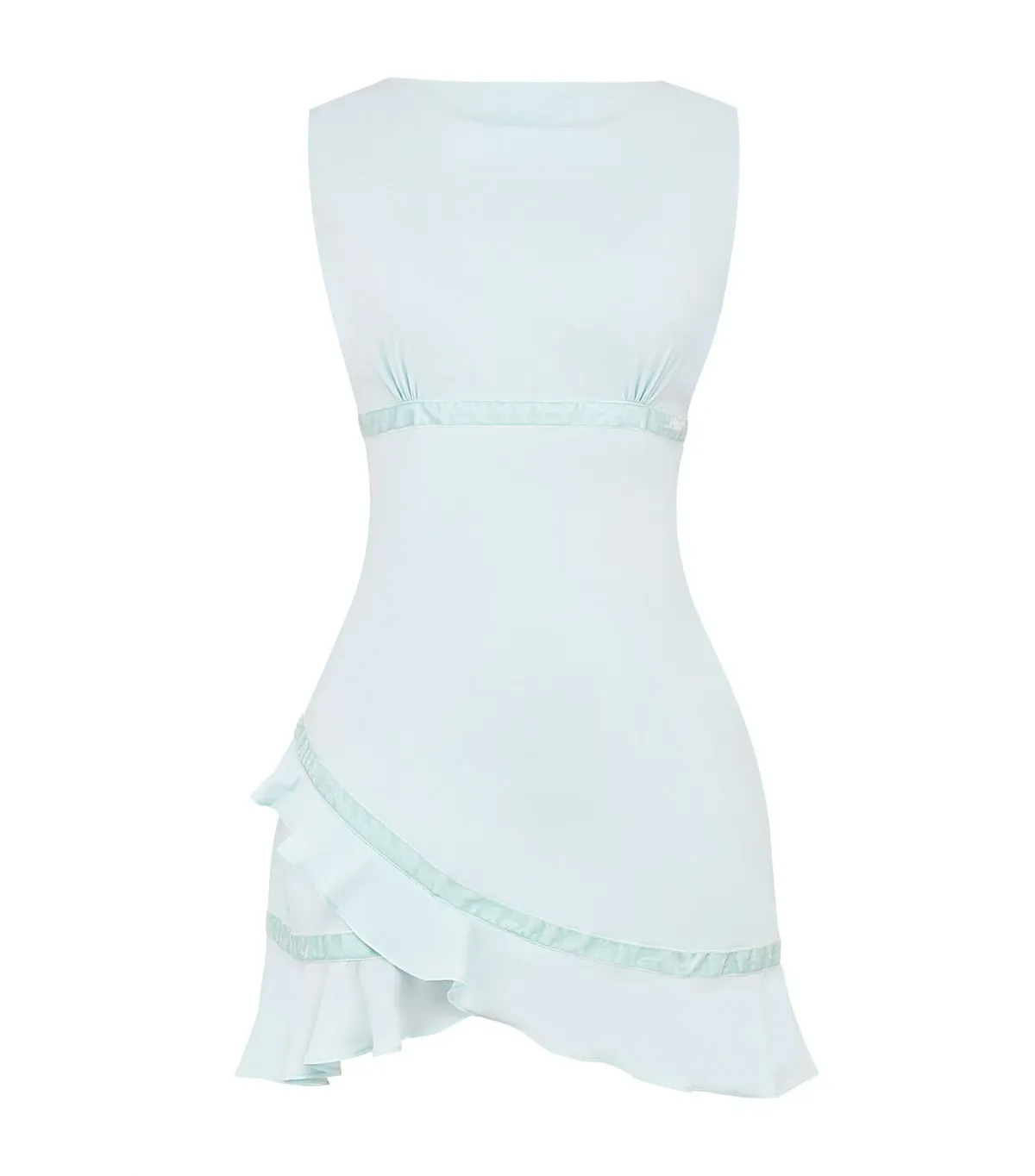 Mistress Rocks Double Wrap Hem Mini Dress Blue Size 10/S - Image 5