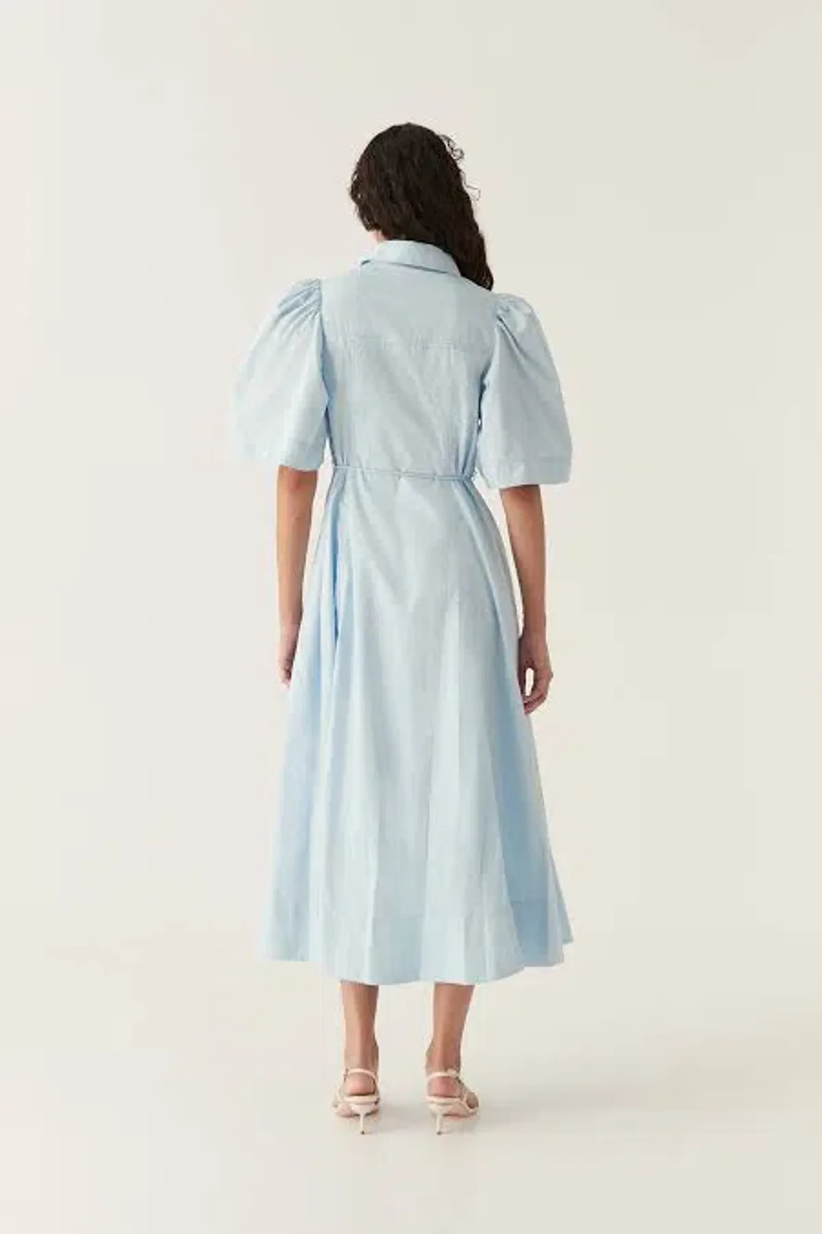 Aje Pivotal Tie Midi Dress Pale Blue Size 10 - Image 3