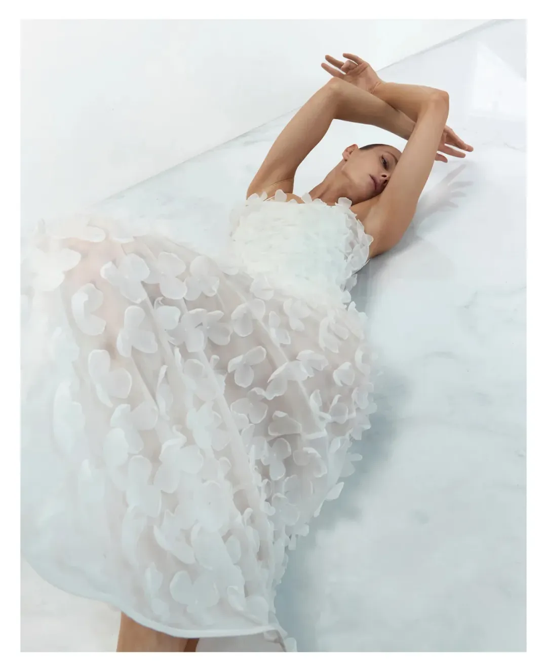 Selezza Floral Chiffon Maxi Dress White Size 6 for rent on The Volte - main image