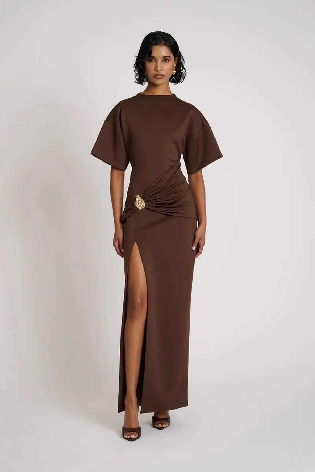 Eliya The Label Aldo Dress Brown Size AU 10 - Image 4