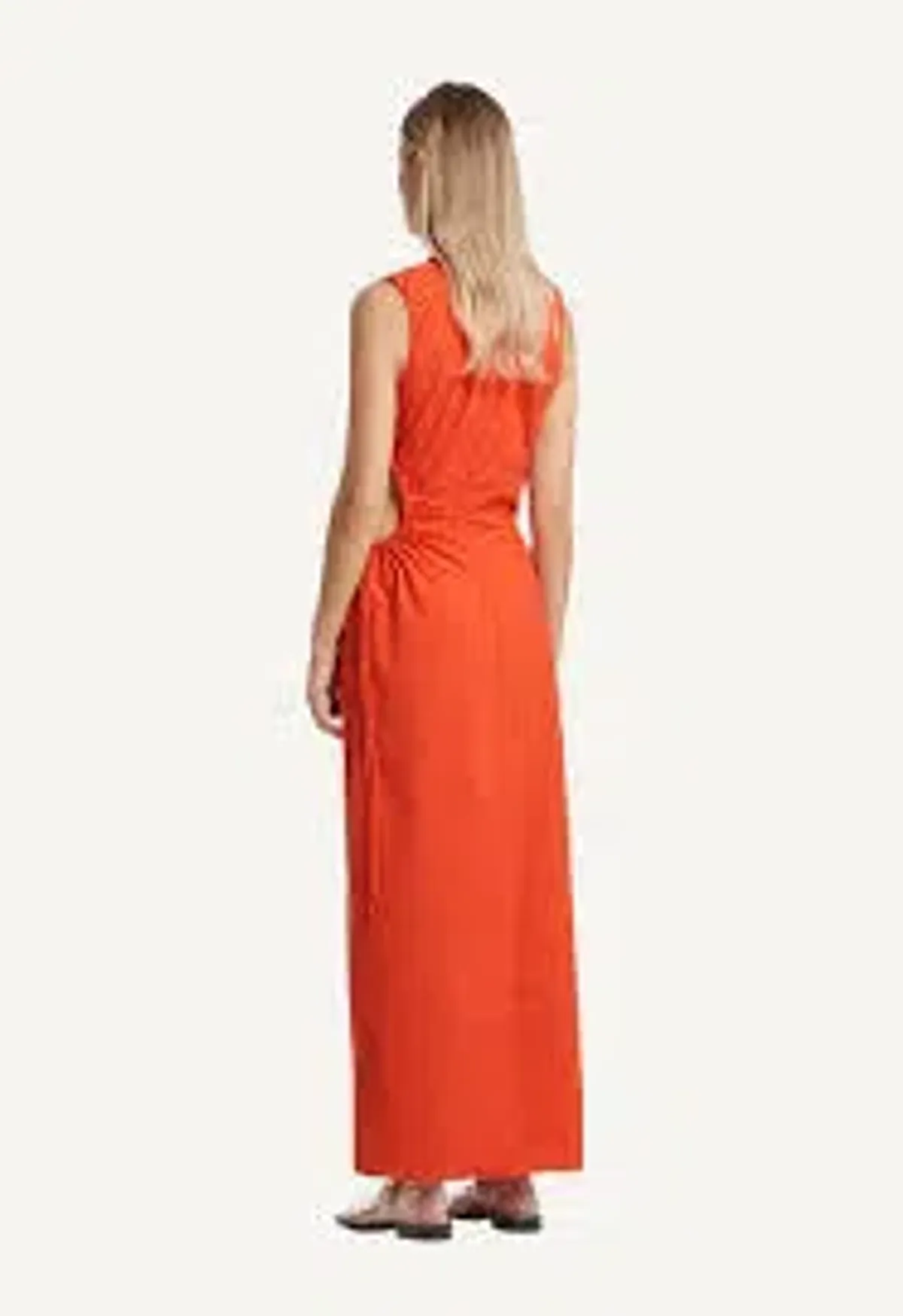 Sir the Label Anya Dress Midi Mandarin Red Size 8 - Image 4