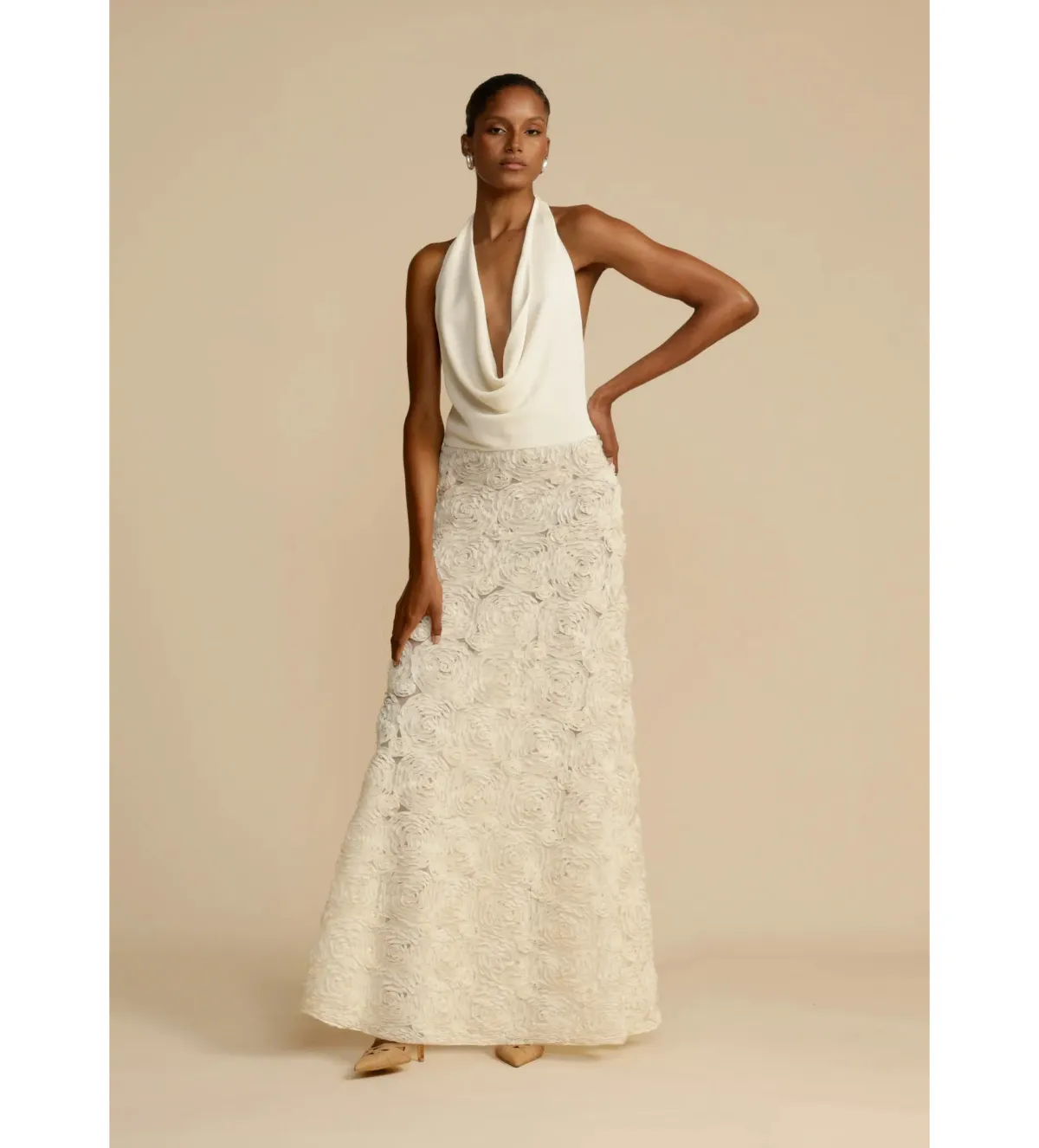 Arcina Ori Adriana Maxi Dress White Size AU 10 - Image 2