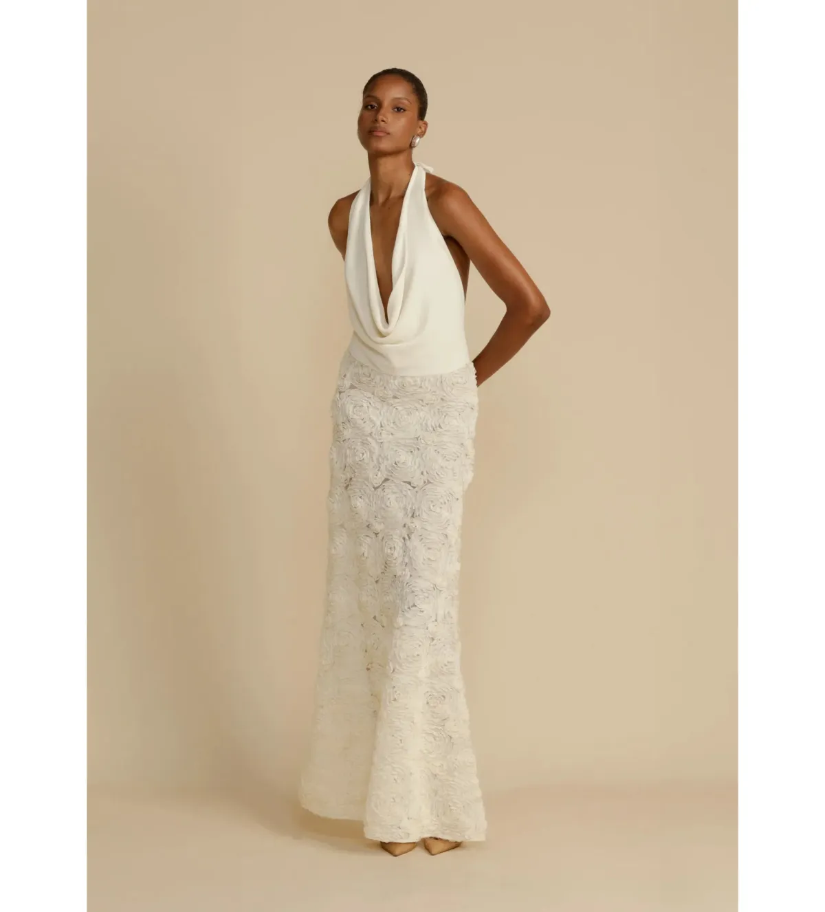 Arcina Ori Adriana Maxi Dress White Size AU 10 - Image 3
