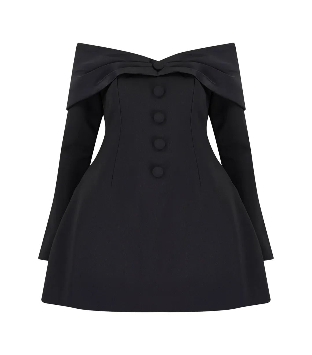 Odd Muse The Ultimate Muse Bow Mini Dress Black Size AU 4  for rent on The Volte - main image
